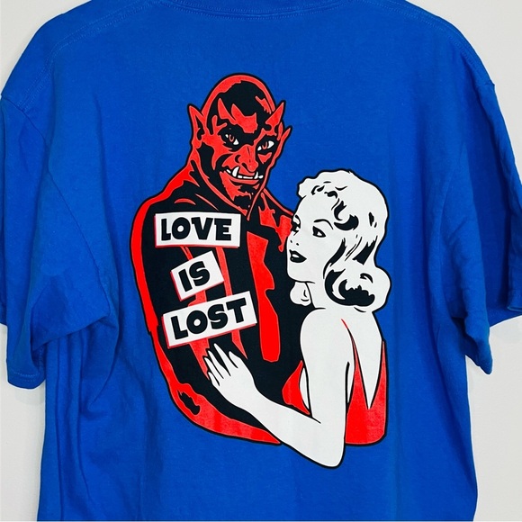 Empyre Blue “Love is Lost” Graphic Tee Large - Picture 1 of 5